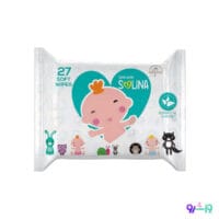 دستمال مرطوب کودک سون کوئین مدل سولینا حاوی ویتامین E و B5 بسته 27 عددی