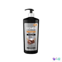 شامپو تقویت کننده بیومن حاوی کافئین و آرژنین مناسب موهای خشک و آسیب دیده 1000 میل