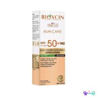 کرم ضد آفتاب رنگی بیوکسین +spf50 مناسب پوست چرب 50 میل
