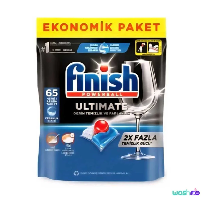 قرص ماشین ظرفشویی فینیش Finish مدل Ultimate بسته 65 عددی قرص ماشین ظرفشویی فینیش Finish مدل Ultimate بسته 65 عددی