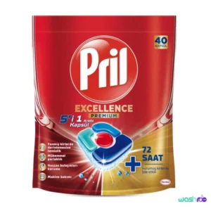 قرص ماشین ظرفشویی 5 در 1 پریل مدل Excellence بسته 40 عددی قرص ماشین ظرفشویی 5 در 1 پریل مدل Excellence بسته 40 عددی
