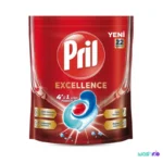 قرص ماشین ظرفشویی 4 در 1 پریل مدل Excellence بسته 22 عددی