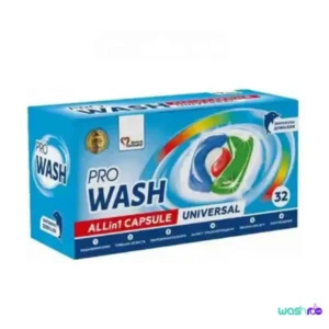 قرص ماشین لباسشویی ژله ایPRO WASH Universal بسته 32 عددی 4823128001997