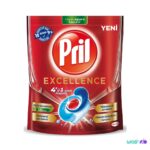 قرص ماشین ظرفشویی 4 در 1 پریل مدل Excellence بسته 60 عددی