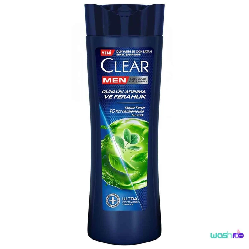شامپو ضد شوره مردانه کلیر CLEAR حاوی عصاره اکالیپتوس و سدر 350 میل 8683130040836