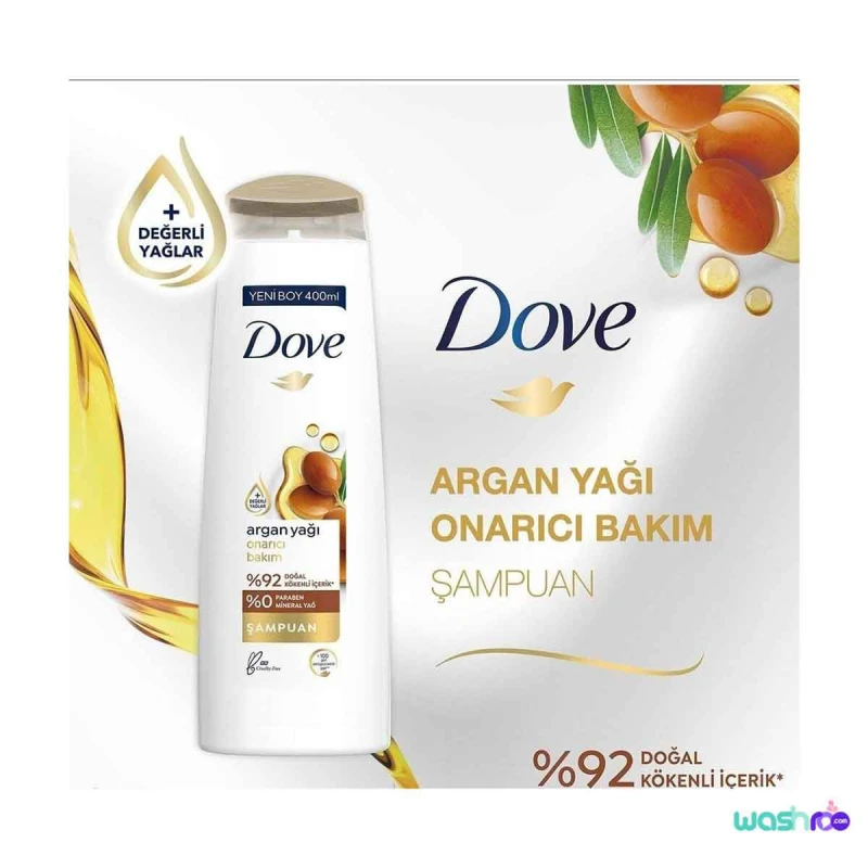 شامپو ترمیم کننده مو داو حاوی روغن آرگان و روغن های ارزشمند 400 میل 8683130013137-2
