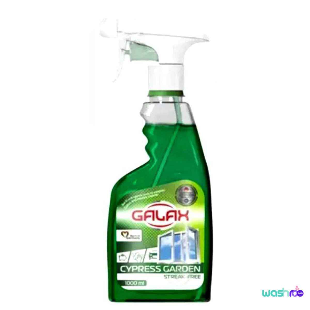 اسپری شیشه پاک کن گالاکسی با رایحه باغ سرو 1000 گرم 4823128000792
