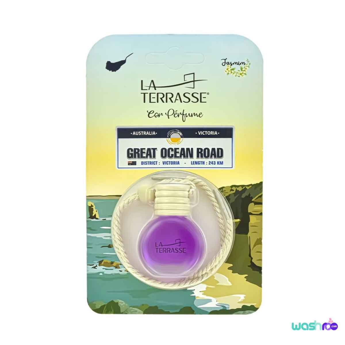 خوشبو کننده ماشین لاتراس مدل Great Ocean Road با رایحه گل یاس 9 میل 6264707026907