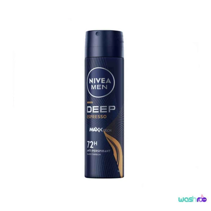 اسپری ضد تعریق مردانه نیوآ مدل DEEP ESPRESSO با ماندگاری ۷۲ ساعته حجم ۱۵۰ میل 4005900640802