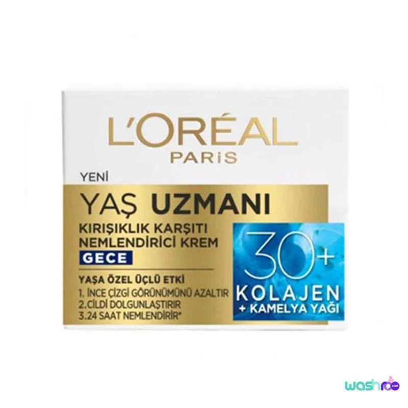 کرم ضد چروک و مرطوب کننده شب بالای ۳۰ سال لورآل سری Yas Uzmani حجم ۵۰ میل 3600524042639