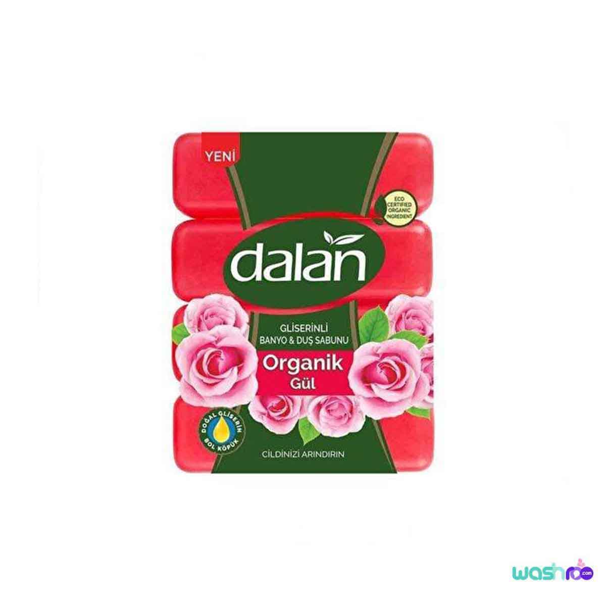 صابون دالان با رایحه گل رز تعداد ۴ عددی 8690529527274