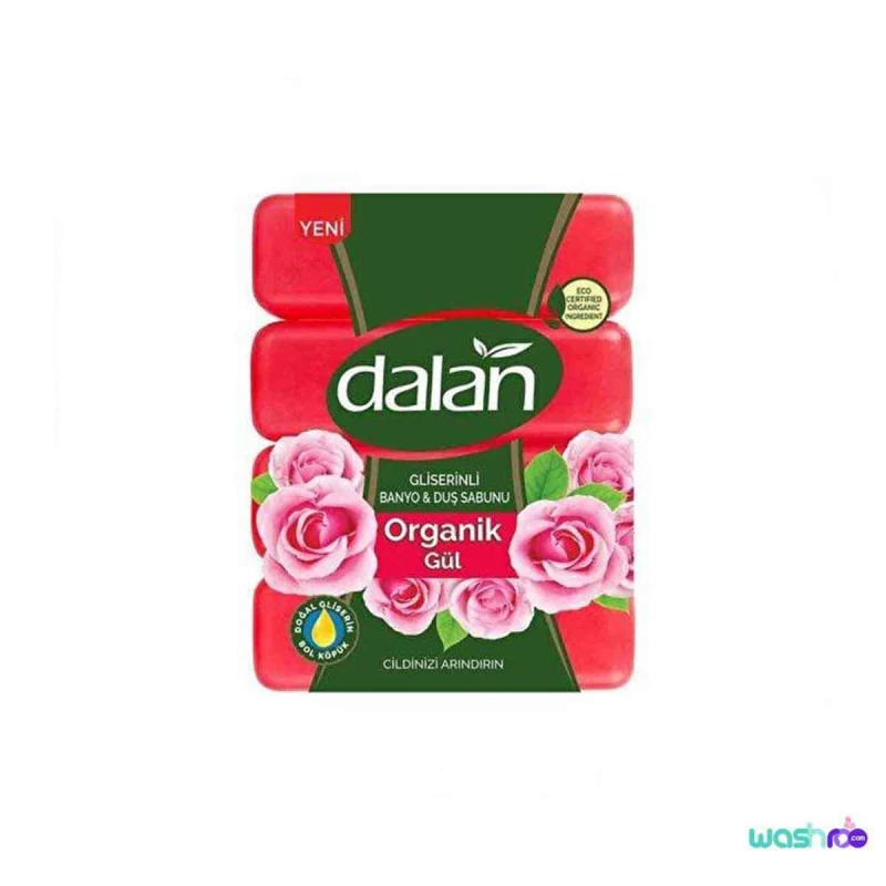 صابون دالان با رایحه گل رز تعداد ۴ عددی 8690529527274