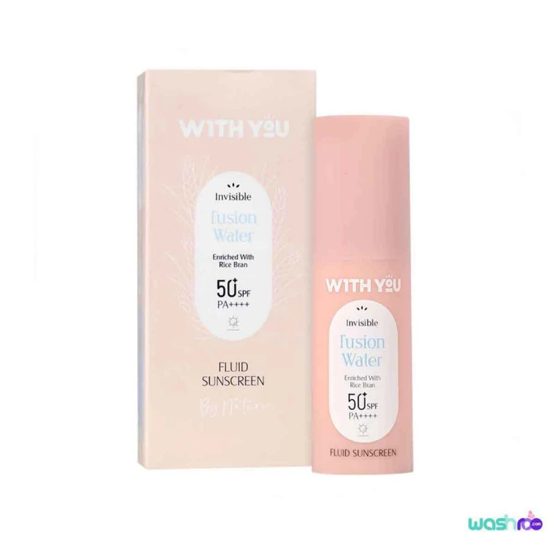 فلوئید ضد آفتاب ویت یو مدل فیوژن واتر بدون رنگ با SPF50 حجم ۳۰ میل 6264707030027