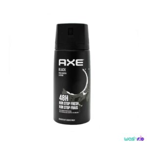 اسپری بدن دئودورانت مردانه آکس مدل Black حجم ۱۵۰ میل 8886467065781