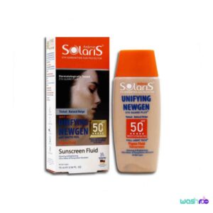 فلوئید ضد آفتاب روشن کننده پوست رنگی بژ طبیعی SPF50 سولاریس آردن ۷۵ میل 6260147720313