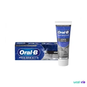 خمیر دندان سفید کننده ذغالی اورال بی مدل PRO 3D WHITE WİTH CHARCOAL حجم ۷۵ میل 8700216272735