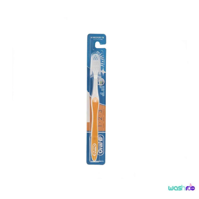 مسواک اورال بی مدل ۱.۲.۳ Clean Fresh با برس متوسط 3014260807214