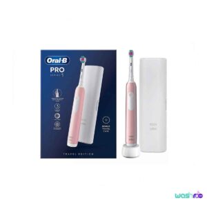 مسواک برقی اورال بی مدل Pro 1 3D White رنگ صورتی (+قاب مسافرتی) 8001090914095