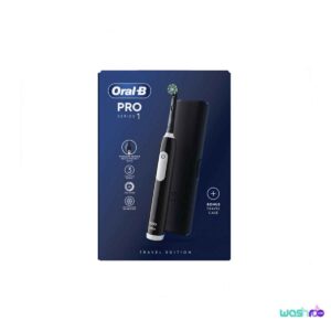 مسواک برقی اورال بی مدل Pro 1 Cross Action رنگ سیاه (+قاب مسافرتی) 8001090914057